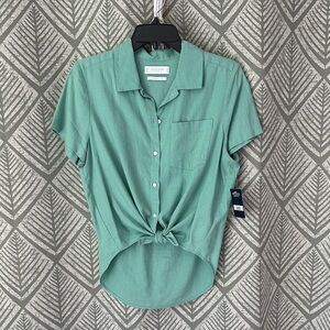 Lucky Brand Teal Button-Down Women's Shirt